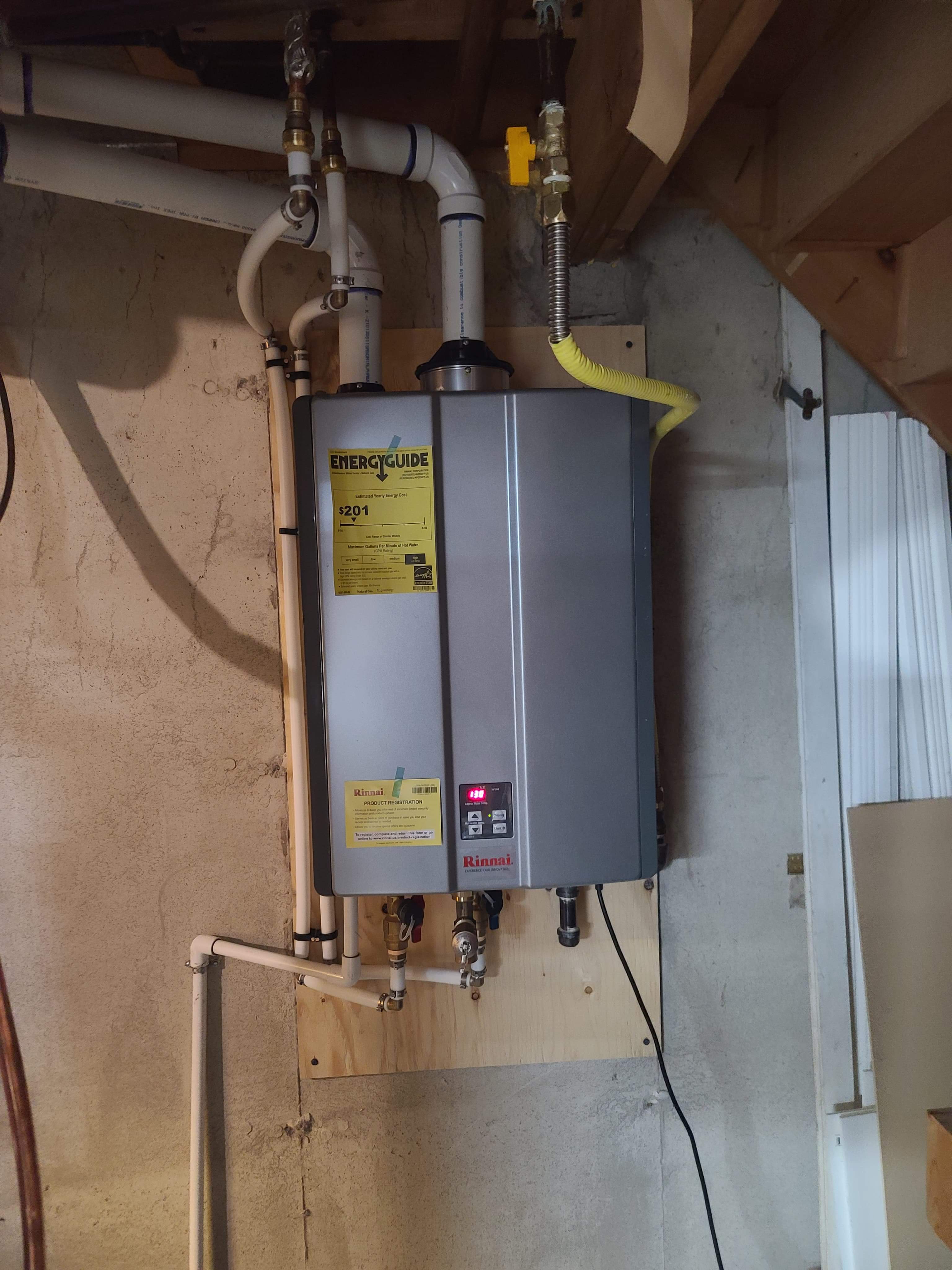 Rinnai tankless water heater