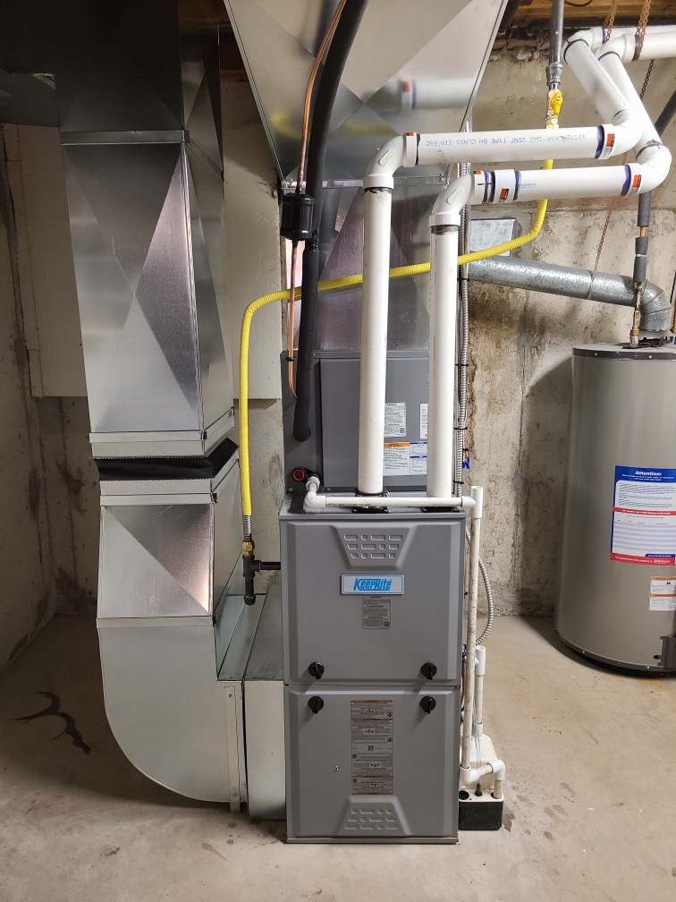 Keeprite furnace and water heater install